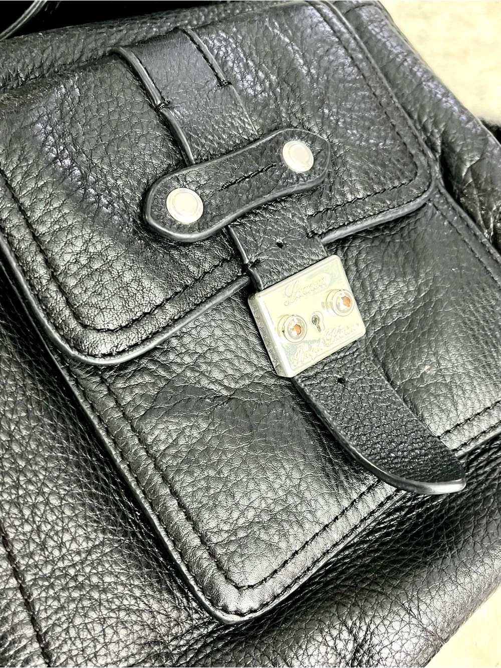 Ralph Lauren Genuine Leather Hobo Shoulder Bag💫 - Picture 6 of 9